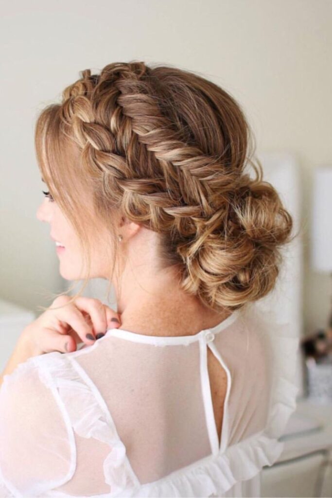 Double Braided Updo