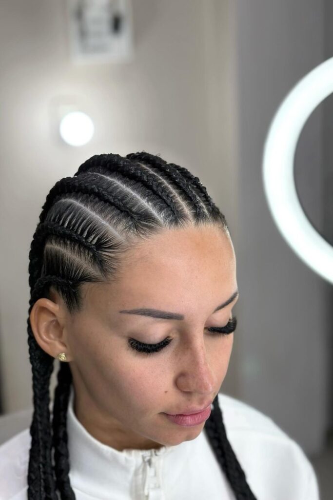 Feed-In Cornrows