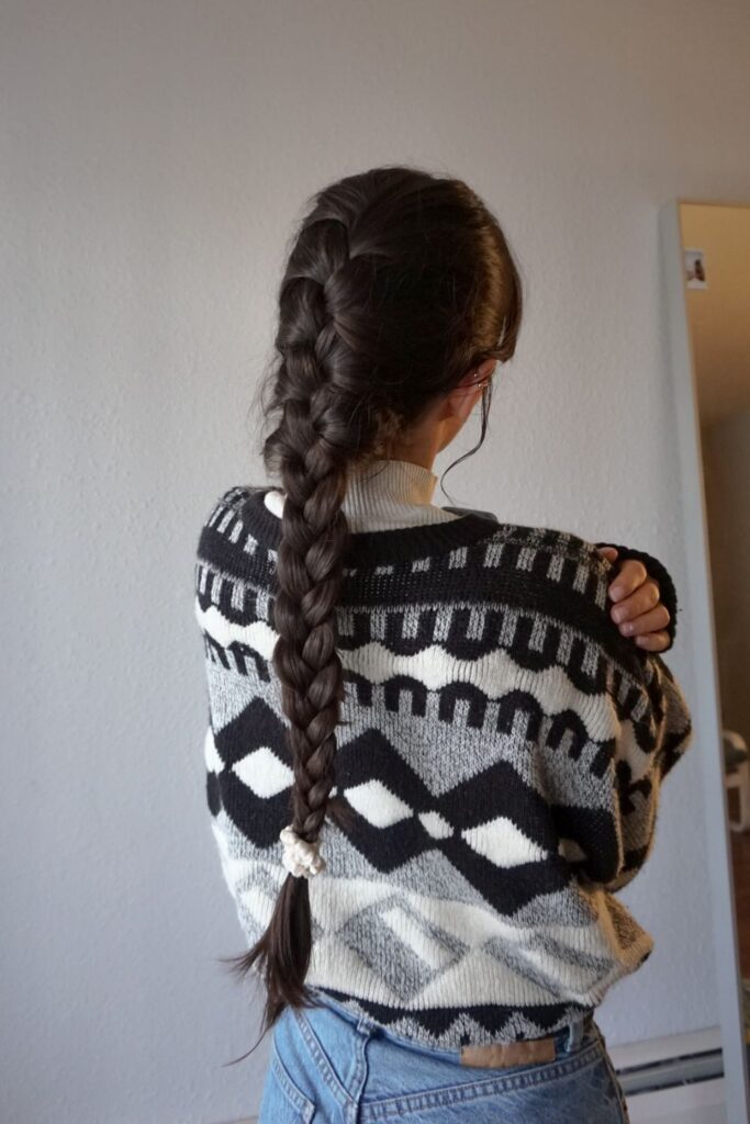 French Braid with Winter Accessories