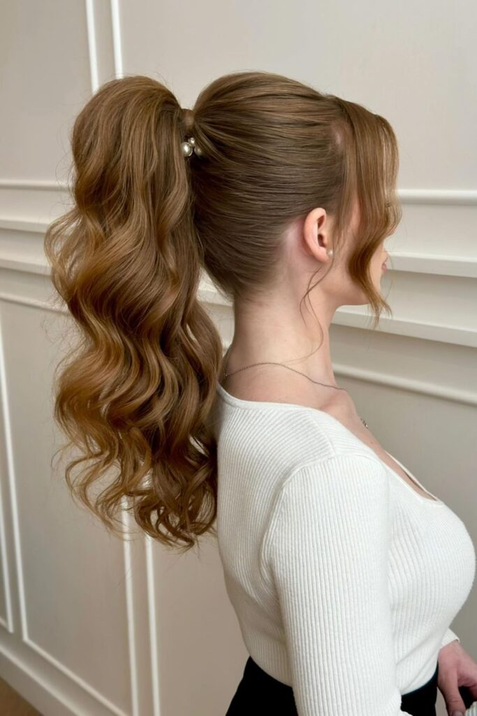 High Ponytail with Volume