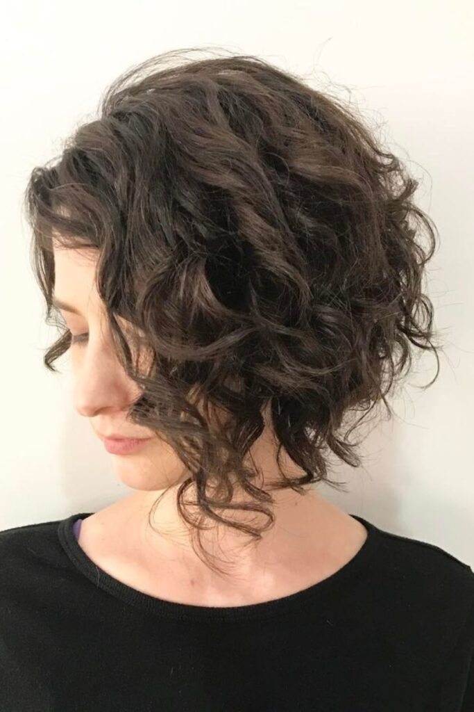 Layered Curly Bob