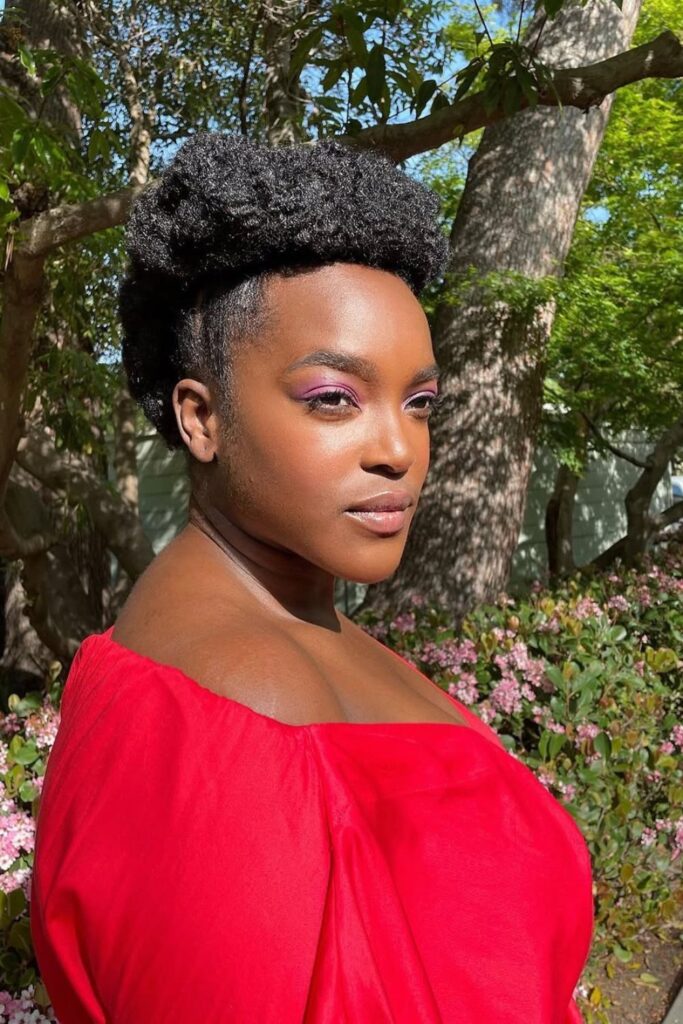 Locs in a Crown Braid