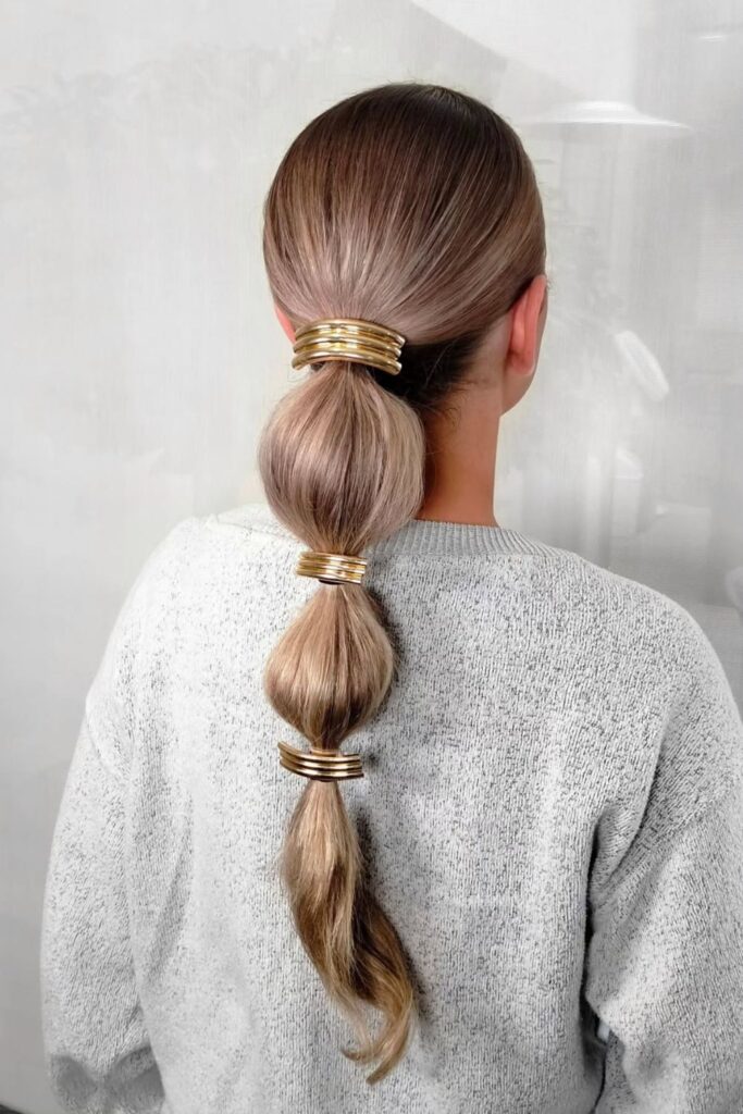  Low Ponytail with Bow