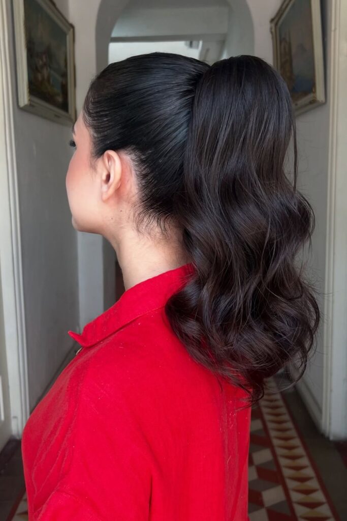 Side-Swept Ponytail