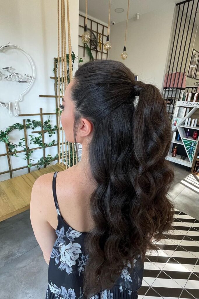 Twisted Half-Up Ponytail