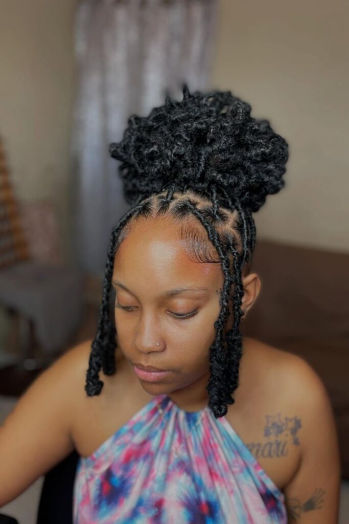 Twisted Locs Updo
