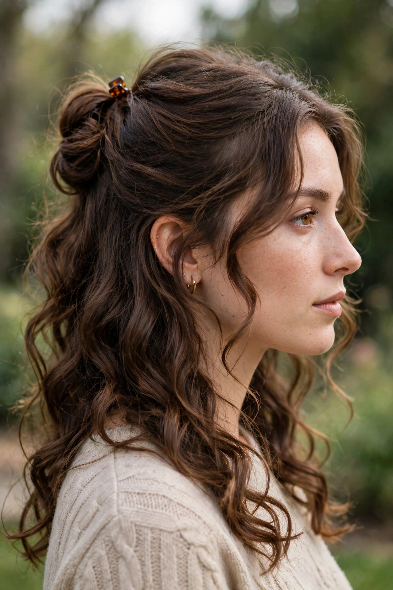 half up half down hairstyles