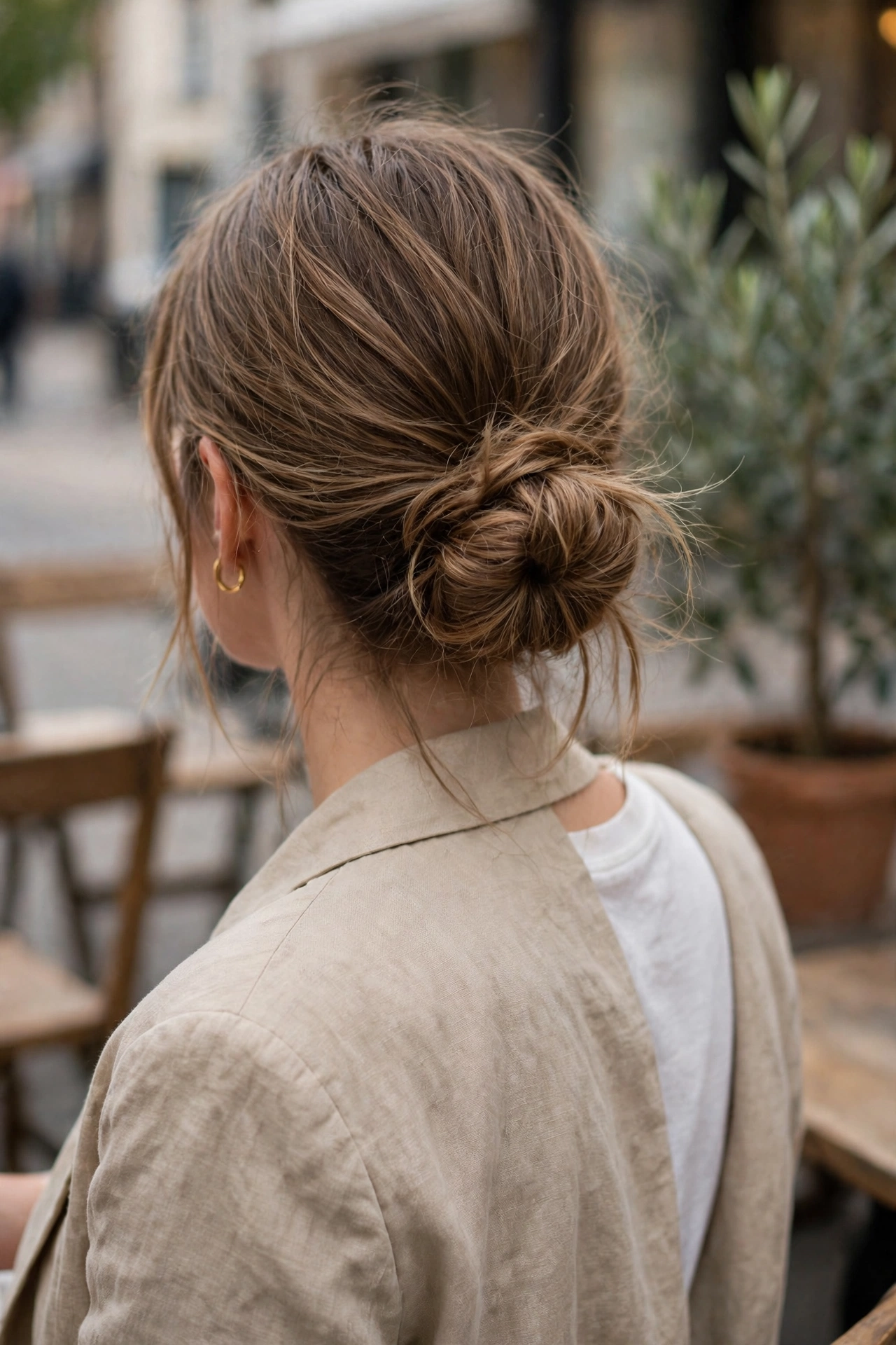 messy bun hairstyles