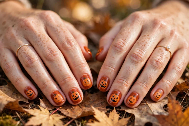 pumpkin nails