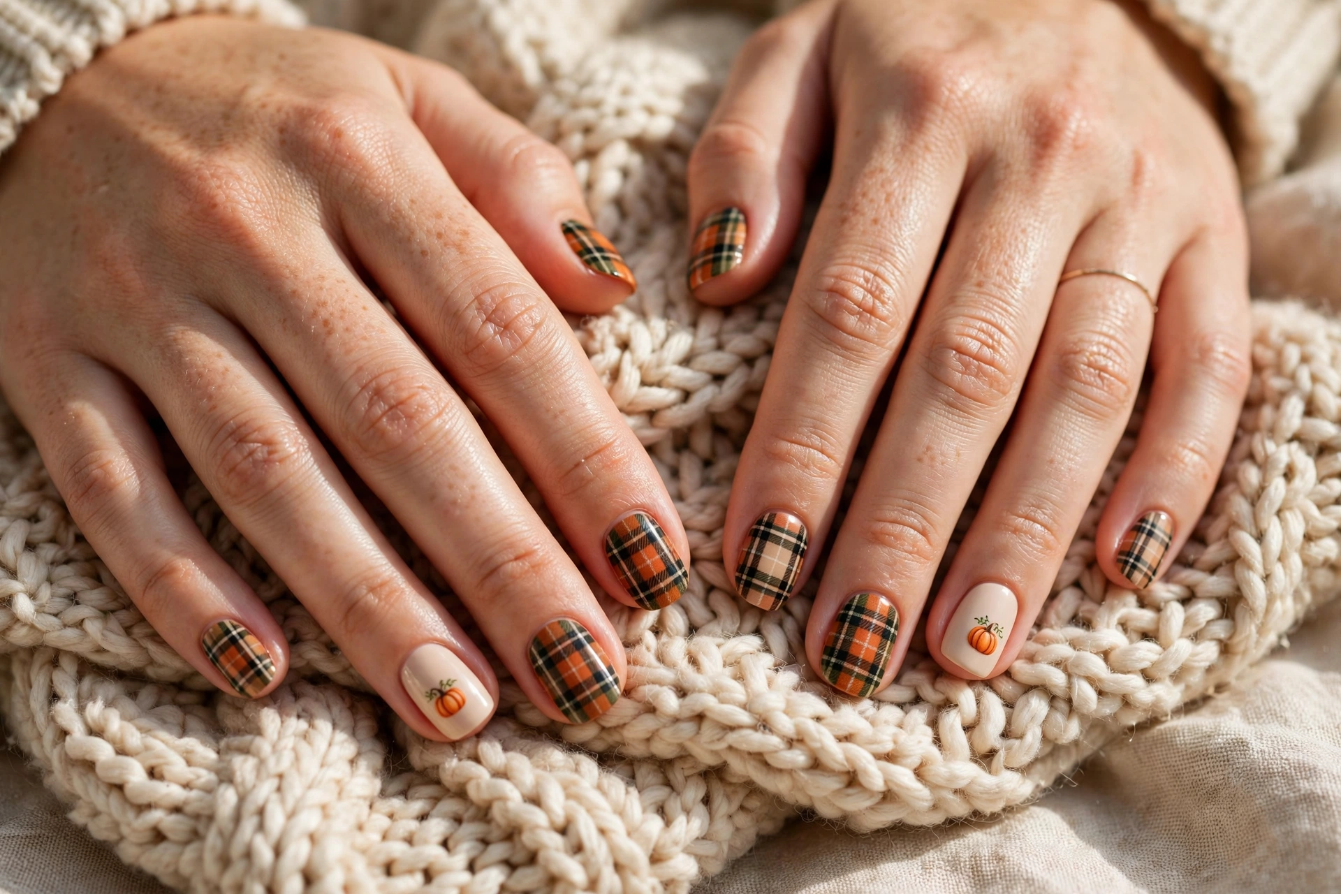 pumpkin nails